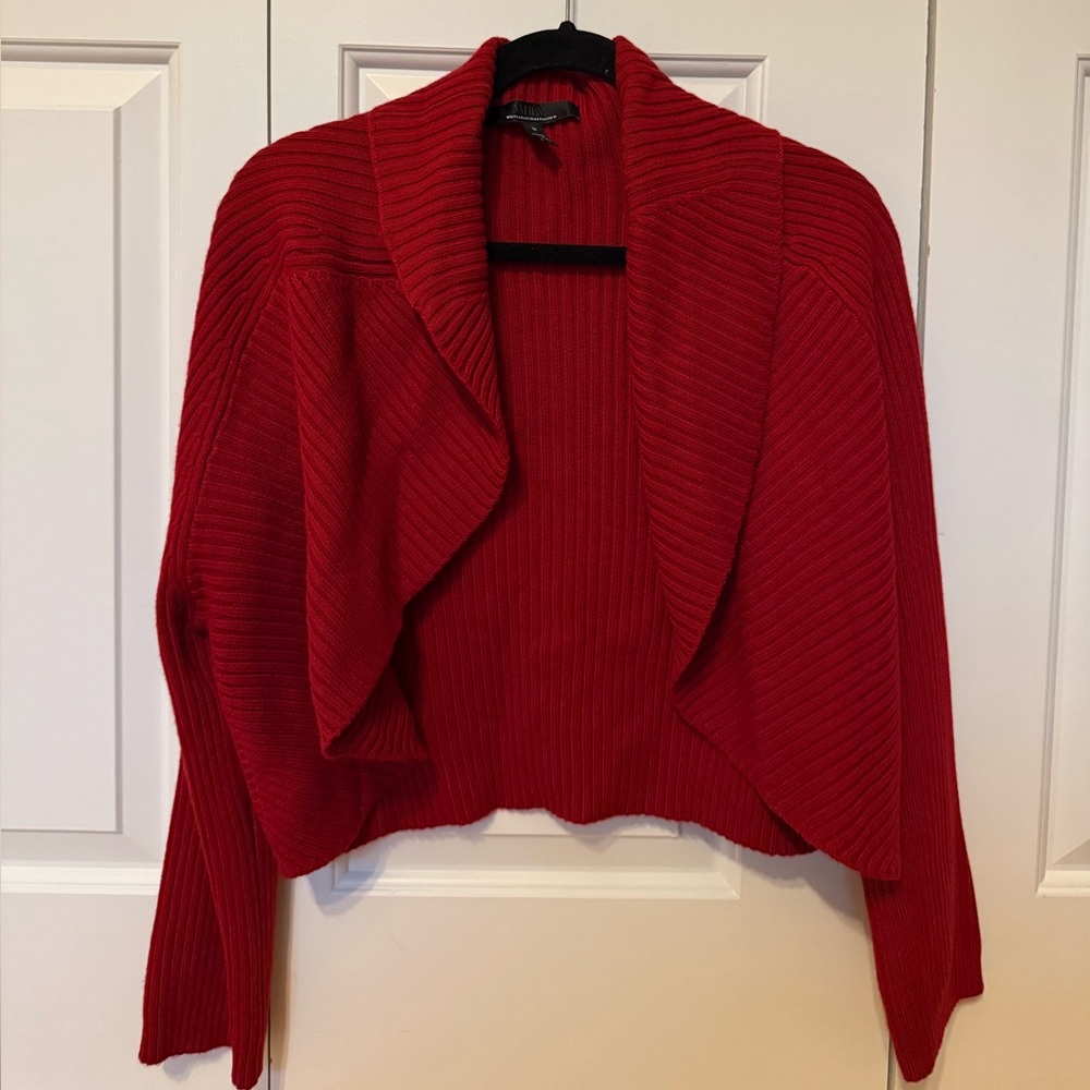 Red cocoon sweater